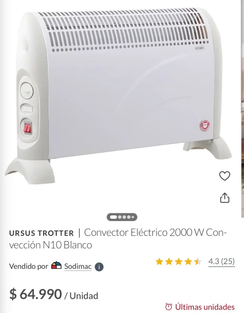 Calefactor eléctrico Ursus Trotter - 3
