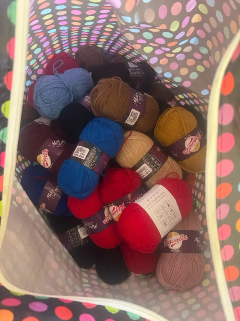 Lote de lanas de colores reginella - 1
