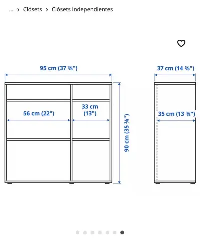 Clóset blanco Ikea - miniatura 5