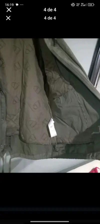 Parka verde con capucha hombre - miniatura 4
