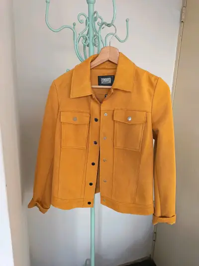 Chaqueta amarilla de gamuza ASH - miniatura 1