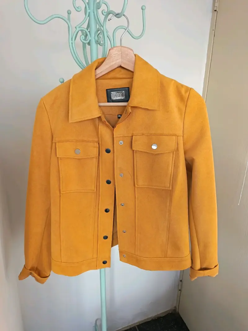 Chaqueta amarilla de gamuza ASH - 2