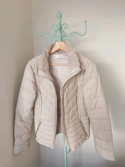 Chaqueta acolchada beige mujer Sfera - miniatura 2