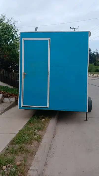 Carrito de comida azul con ventana - miniatura 3
