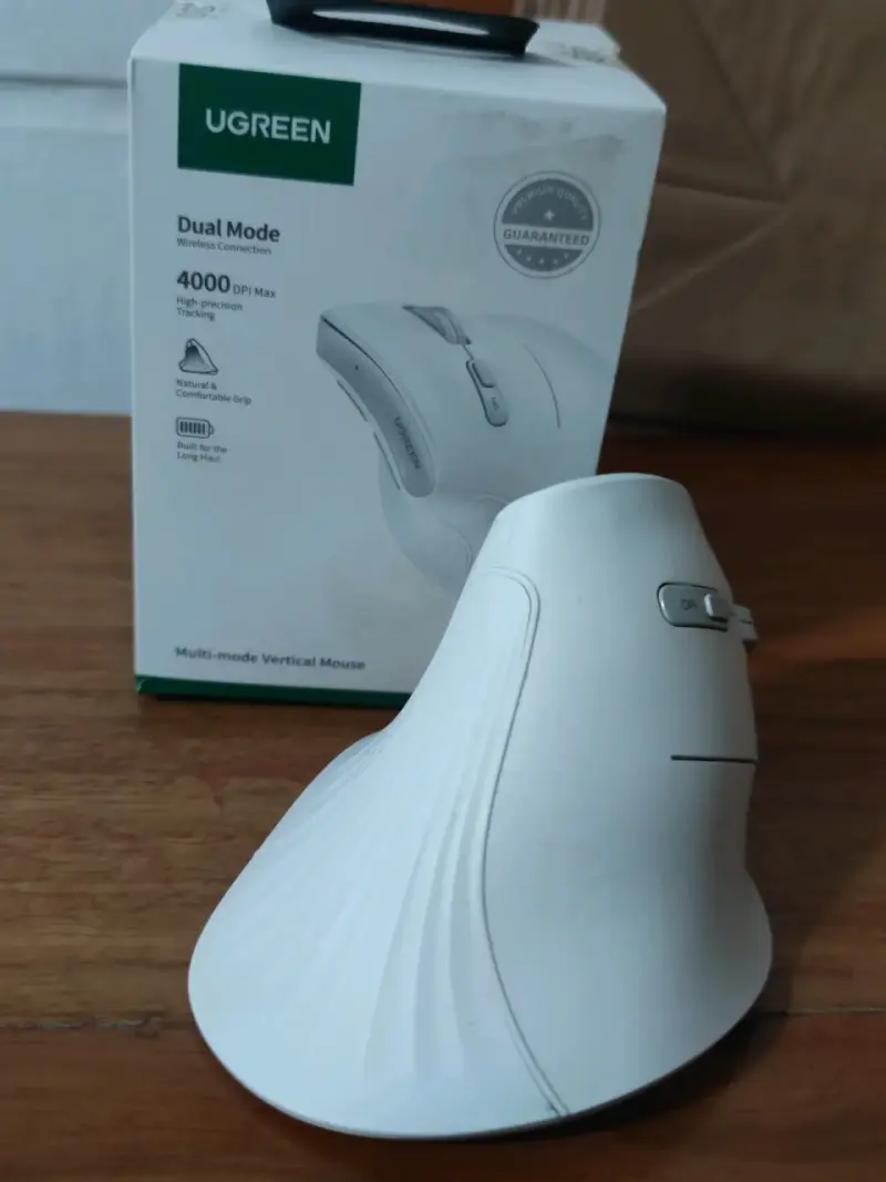 Mouse inalámbrico UGREEN blanco - 3
