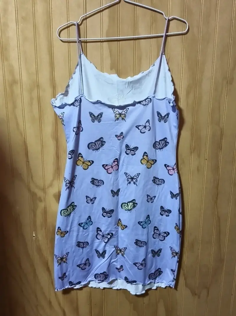 Vestido estampado floral lila - 2