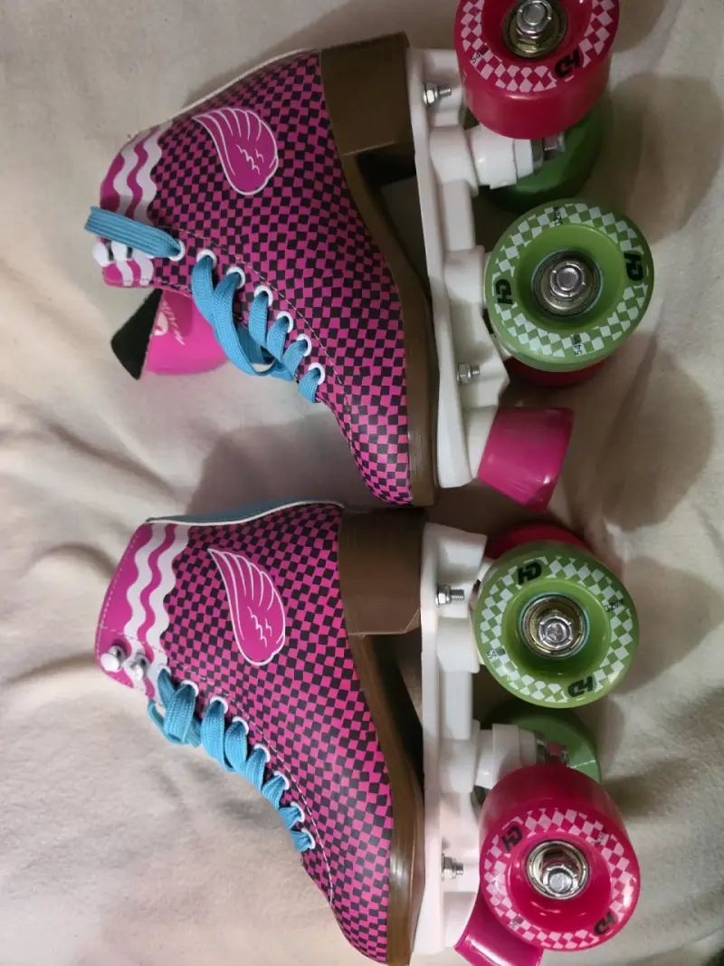 Set de patines rosados con protección - 2