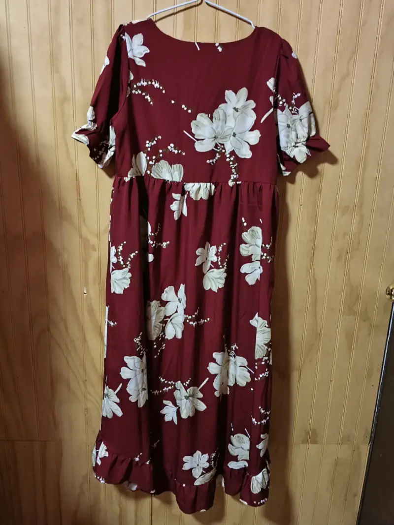 Vestido floral rojo - 2