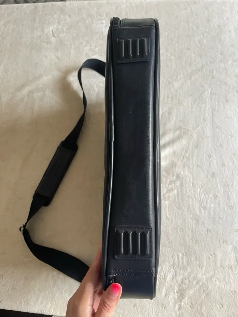 Maletín porta notebook marca Compaq de cuero - 5