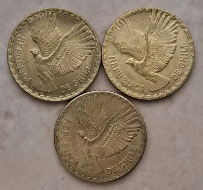 MonedasChile 10 centésimos 1964-65 y 66 - miniatura 2