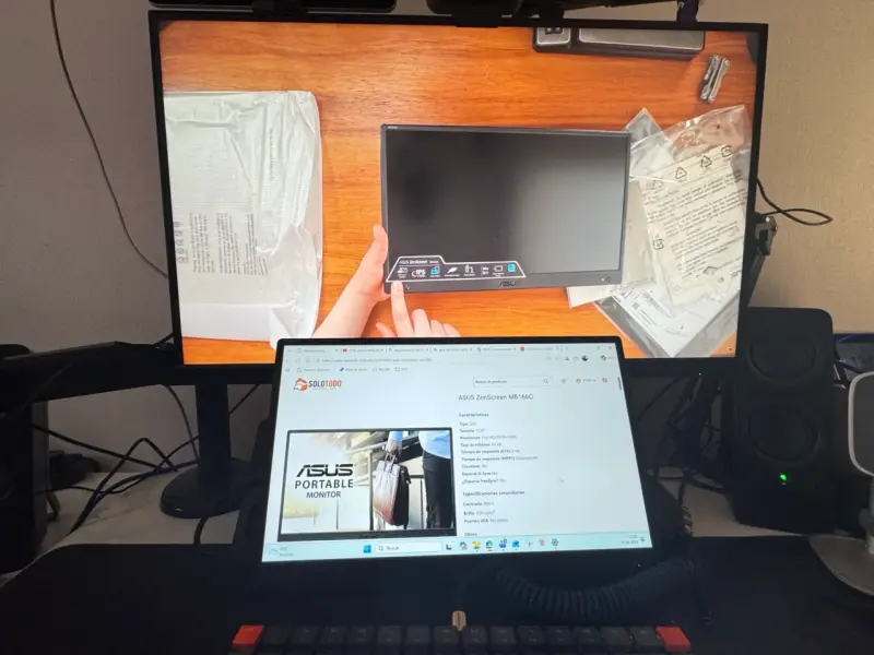 Monitor Portátil ASUS ZenScreen MB166C 15.6" FHD - 2