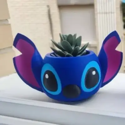 Maceta o lapicero de stich - miniatura 1