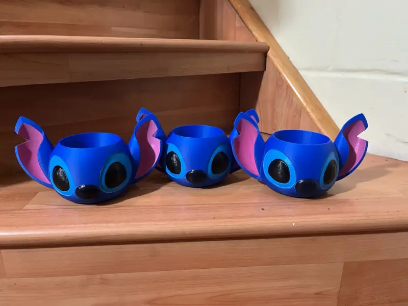 Maceta o lapicero de stich - 2