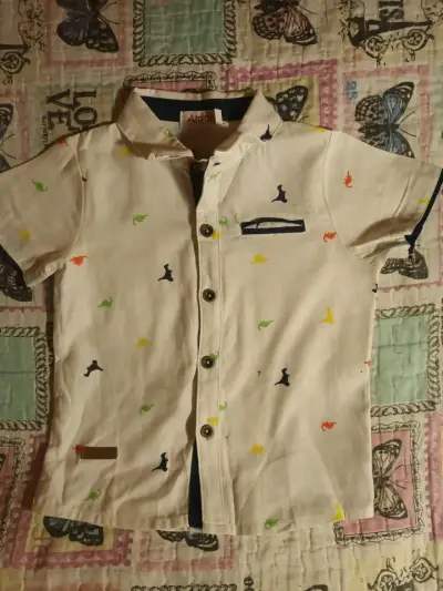 Camisa niño estampado dinosaurios - miniatura 1