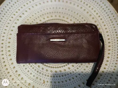 Cartera estampada marrón - miniatura 1
