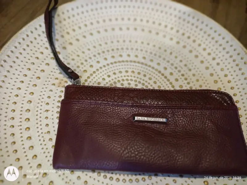Cartera estampada marrón - 4
