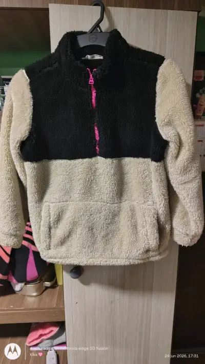 Polar bicolor con cierre rosa marca Mila - miniatura 2
