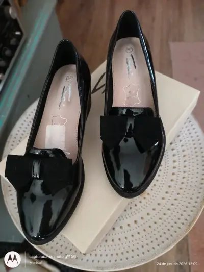 Zapatos negros con lazo - miniatura 5