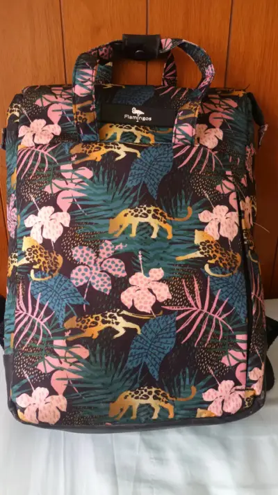 Mochila estampada Flamingos - miniatura 1
