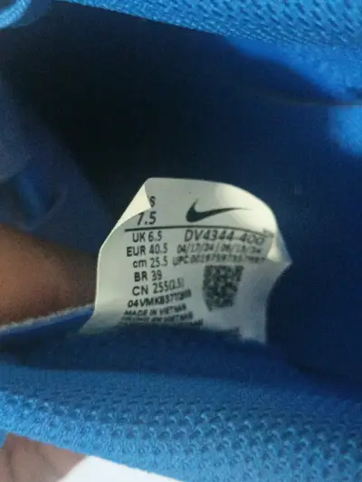 Zapatos de fútbol Nike azules - miniatura 3