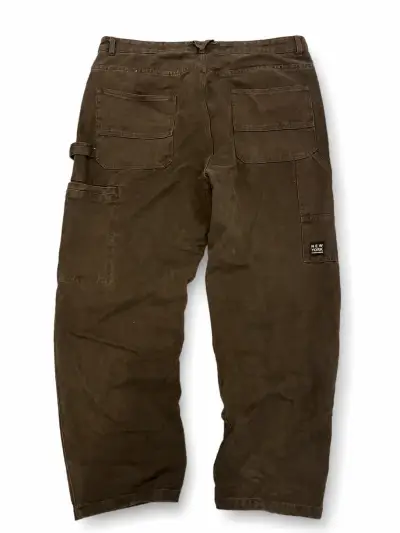 Pantalones cargo marrones - miniatura 1