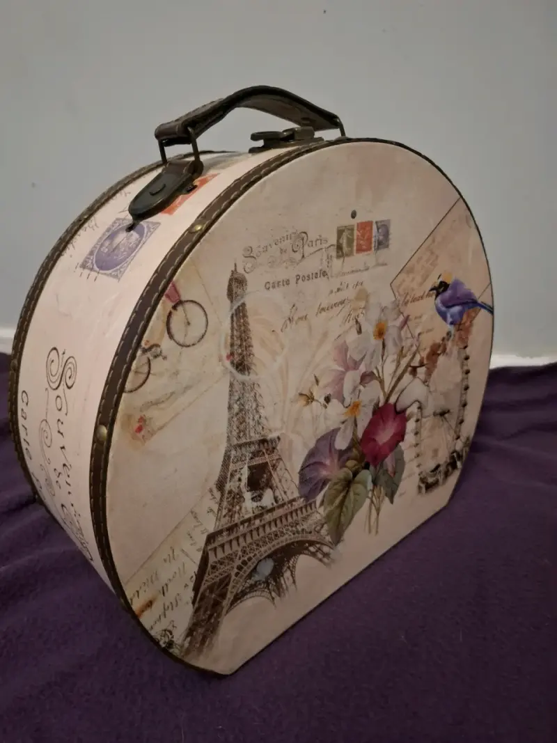 Maleta decorativa vintage París - 5