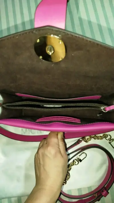Cartera rosada con dos tipos de correa ajustable - miniatura 2