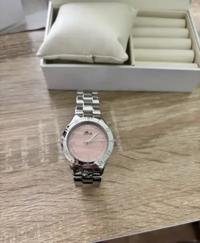 Reloj Lotus acero pulsera rosa - miniatura 1