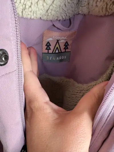 Abrigo rosado con capucha impermeable lippi - miniatura 4