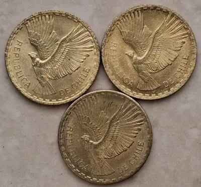 Monedas antiguas Chile 2 centésimos - miniatura 2