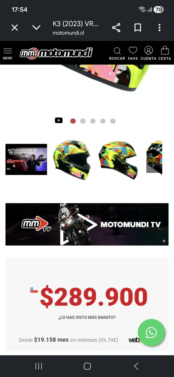 Casco de motocicleta colorido - 5