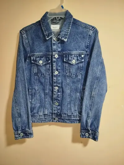 Chaqueta de mezclilla azul - miniatura 1