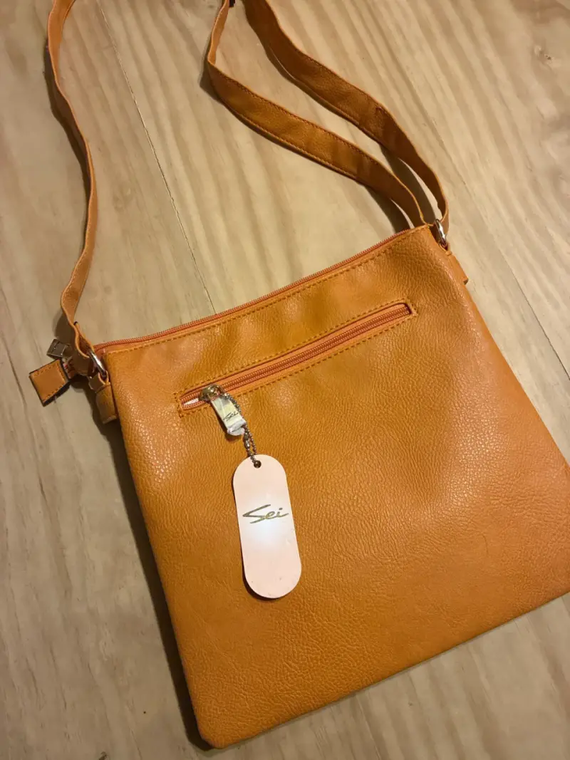 Cartera cruzada de cuero patchwork - 3
