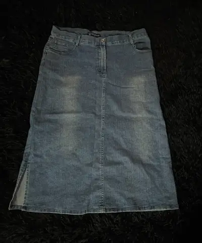 Falda larga de jeans - miniatura 1