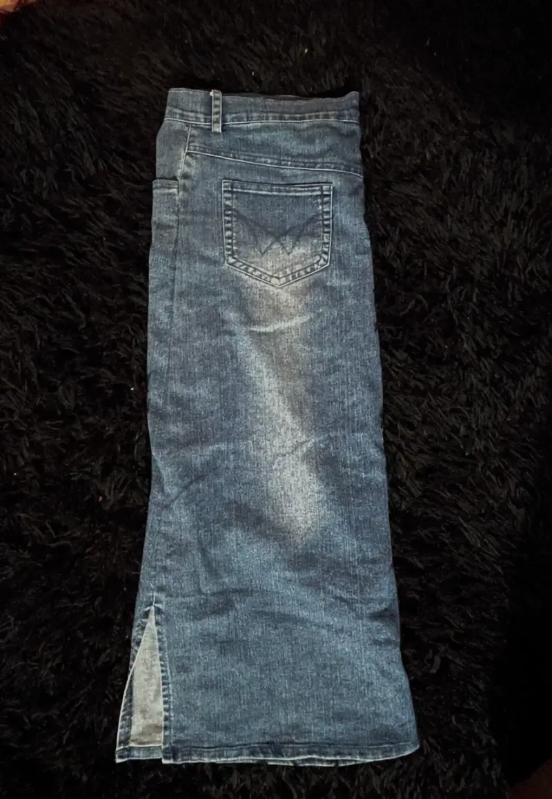 Falda larga de jeans - 2