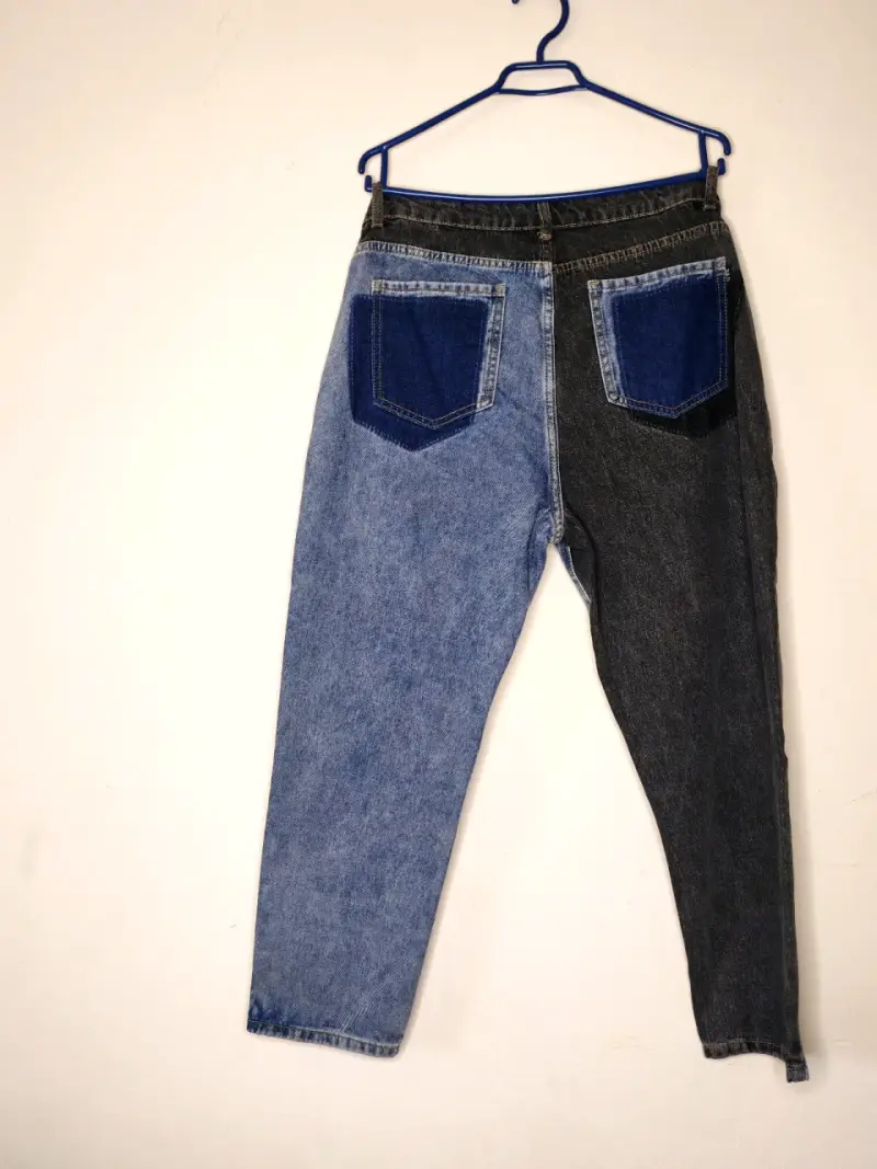 Jeans bicolor desgastados X&D - 5
