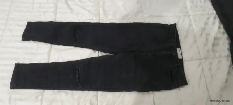 Jeans negros con parches - 3