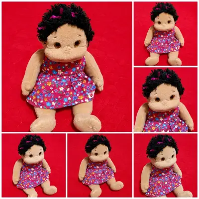 Muñeca de peluche floral - miniatura 1