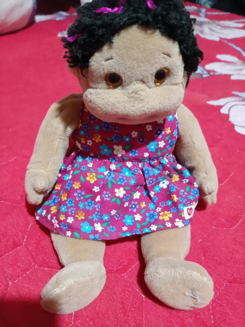 Muñeca de peluche floral - 2