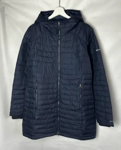 Parka azul con capucha - miniatura 1