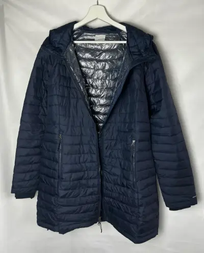 Parka azul con capucha - miniatura 2