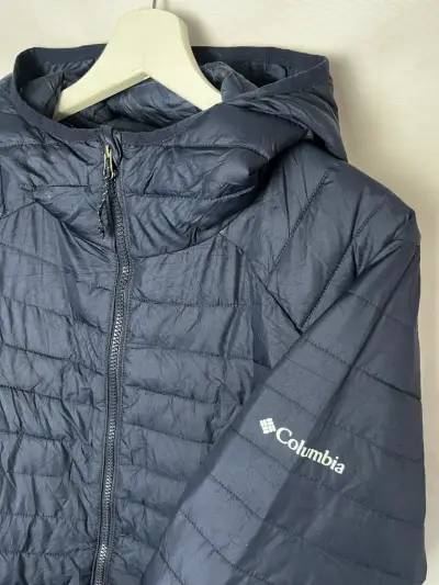 Parka azul con capucha - miniatura 3