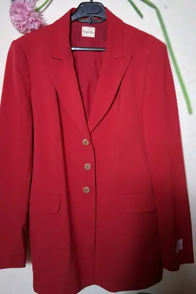 Blazer rojo elegante - miniatura 3