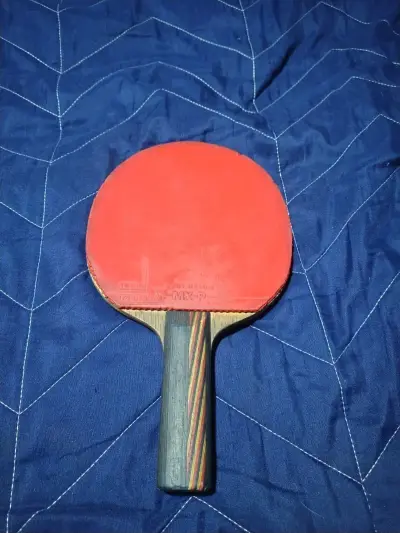 Paleta de ping pong Carbo kev con gomas Tibhar - miniatura 1
