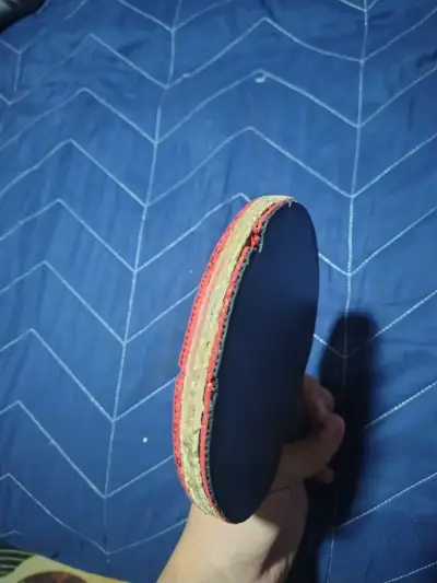 Paleta de ping pong Carbo kev con gomas Tibhar - miniatura 3