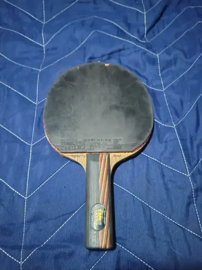 Paleta de ping pong Carbo kev con gomas Tibhar - miniatura 4