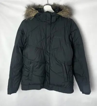 Parka negra Columbia con capucha - miniatura 1