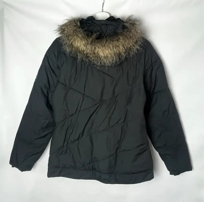 Parka negra Columbia con capucha - 3