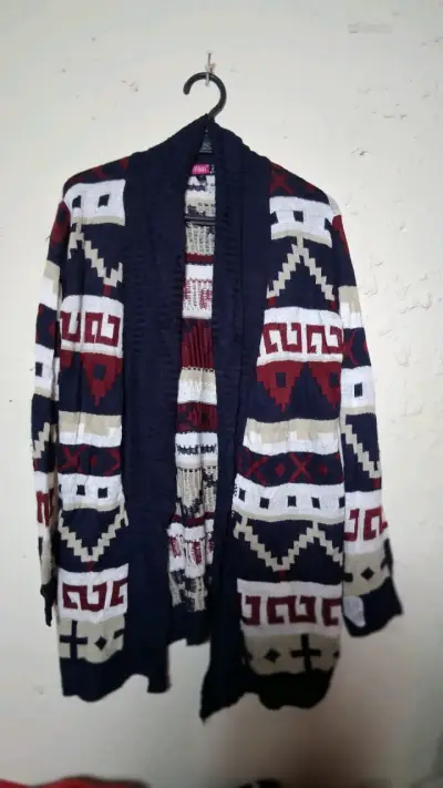 Cardigan étnico de lana - miniatura 2