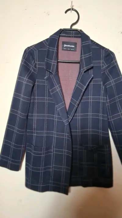 Blazer de cuadros azul - miniatura 1